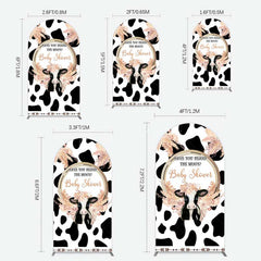 Aperturee Aperturee Boho Have You Heard The Moos Baby Shower Arch Backdrop