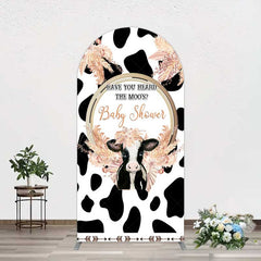 Aperturee Aperturee Boho Have You Heard The Moos Baby Shower Arch Backdrop