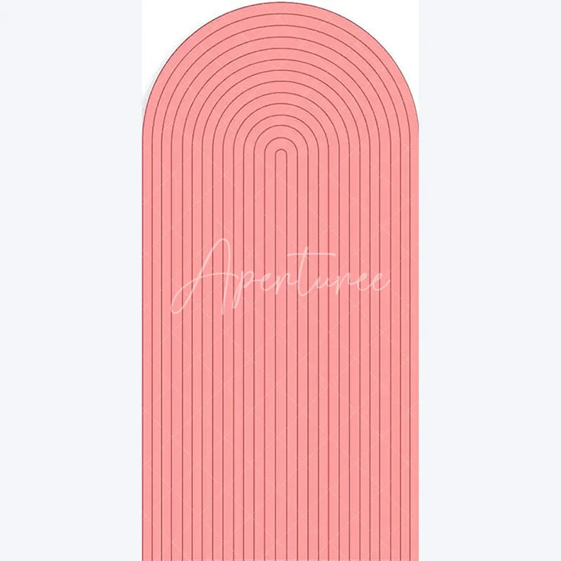 Aperturee - Aperturee Boho Solid Color Wedding Arch Minimalist Backdrop for Baby Shower Ceremony Neutral Tone Photo Background
