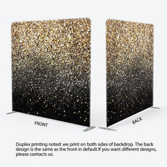 Aperturee - Aperturee Bokeh Glitter Gold Dance Square Tension Backdrop