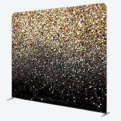 Aperturee - Aperturee Bokeh Glitter Gold Dance Square Tension Backdrop