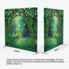 Aperturee - Aperturee Bokeh Light Spring Wonderland Square Tension Backdrop