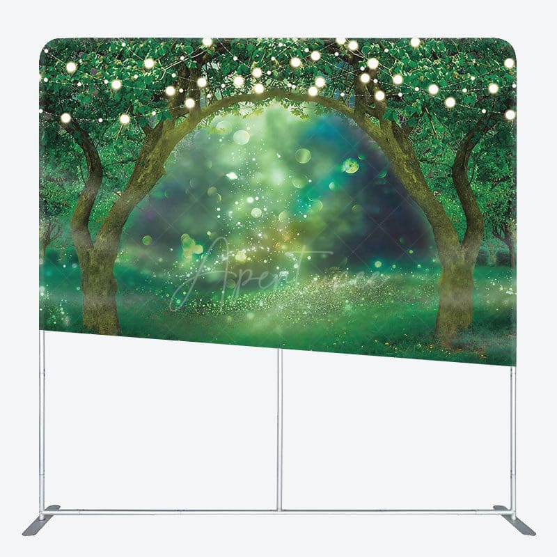 Aperturee - Aperturee Bokeh Light Spring Wonderland Square Tension Backdrop