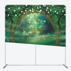 Aperturee - Aperturee Bokeh Light Spring Wonderland Square Tension Backdrop