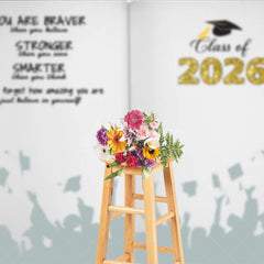 Aperturee - Aperturee Book You Are Braver Stronger Smarter Grad Backdrop