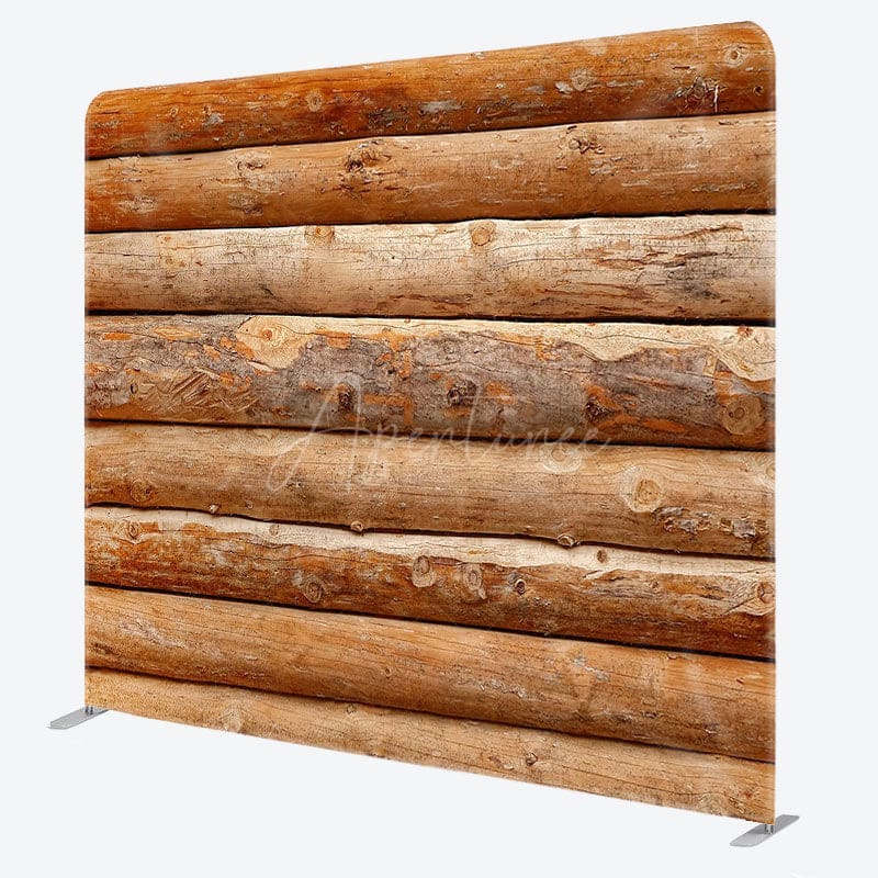 Aperturee - Aperturee Brown Wood Vibe Photography Square Tension Backdrop