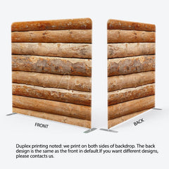Aperturee - Aperturee Brown Wood Vibe Photography Square Tension Backdrop