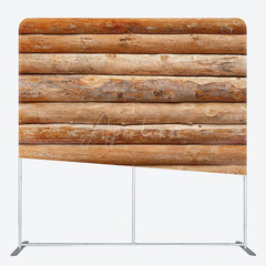 Aperturee - Aperturee Brown Wood Vibe Photography Square Tension Backdrop