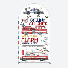 Aperturee - Aperturee Calling All Units Theme Happy Birthday Arch Backdrop