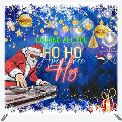 Aperturee - Aperturee Calling Ho Ho Hos Disco Santa Christmas Backdrop