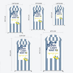 Aperturee - Aperturee Can’t Wait to Squeeze You Arch Backdrop Main Squeeze Lemon Themed Baby Shower Summer Citrus Party Decor