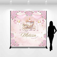 Aperturee - Aperturee Carriage Little Princess Custom Baby Shower Backdrop