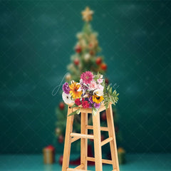 Aperturee - Aperturee Cartoon Starlit Sky Cute Christmas Holiday Backdrop