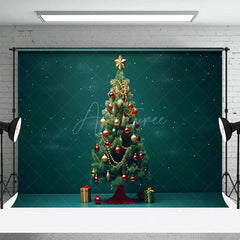 Aperturee - Aperturee Cartoon Starlit Sky Cute Christmas Holiday Backdrop