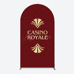 Aperturee - Aperturee Casino Royale Inspired Arch Backdrop James Bond 007 Themed Party Decor Art Deco Adult Birthday