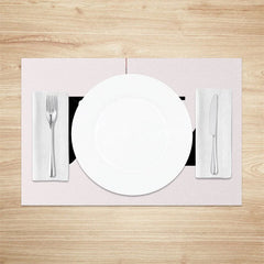 Aperturee - Aperturee Christmas Joy Set of 4 Placemats Red Buffalo Plaid Ornament Modern Farmhouse Holiday Table Mats