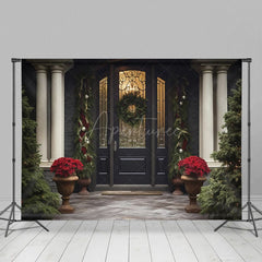 Aperturee - Aperturee Christmas Vibe Villa Decoration Holiday Backdrop