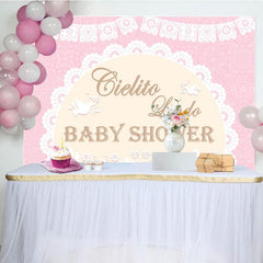 Aperturee - Aperturee Cielito Lindo Dove Mexico Girl Baby Shower Backdrop