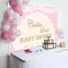 Aperturee - Aperturee Cielito Lindo Dove Mexico Girl Baby Shower Backdrop