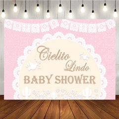 Aperturee - Aperturee Cielito Lindo Dove Mexico Girl Baby Shower Backdrop