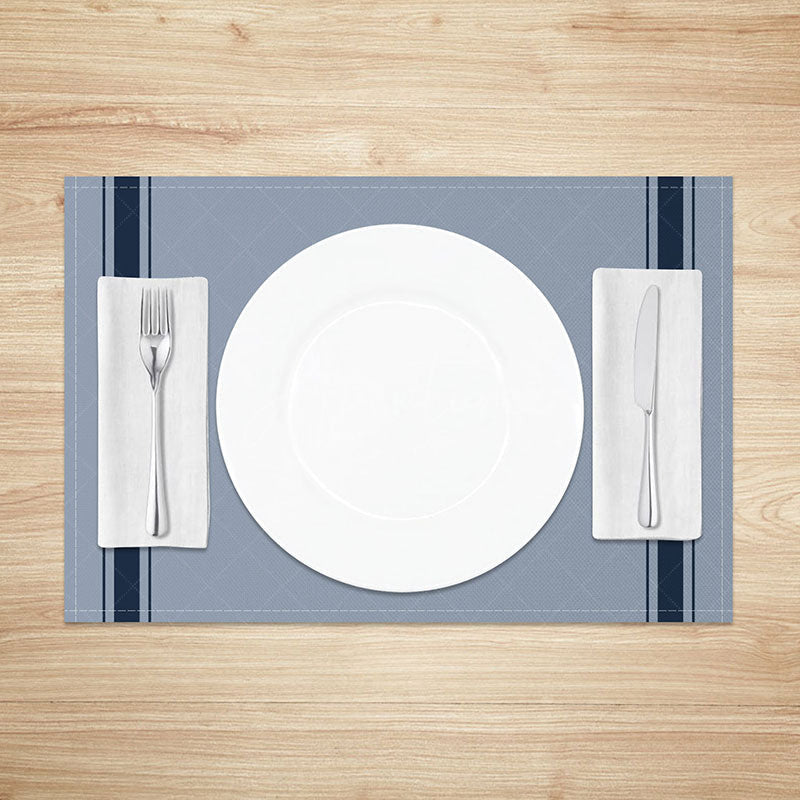 Aperturee - Aperturee Classic Minimalist Solid Color Placemats Set of 4 for Modern Farmhouse Kitchen and Everyday Dining Table