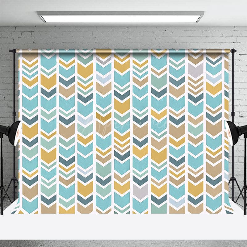 Aperturee - Aperturee Colorful Arrow Regular Patterns Photography Backdrop