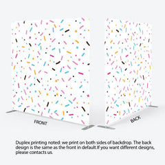Aperturee - Aperturee Colorful Candy Stars Birthday Pillow Case Backdrop