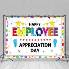 Aperturee - Aperturee Colorful Dot Happy Employee Appreciation Day Backdrop