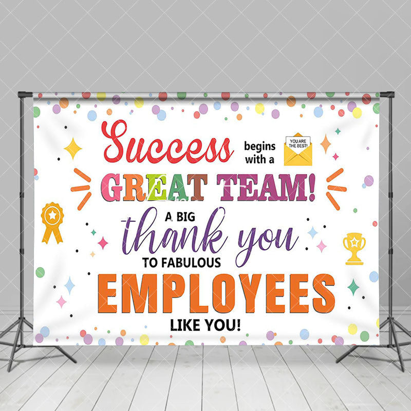 Aperturee - Aperturee Colorful Dots Employee Appreciation Day Backdrop