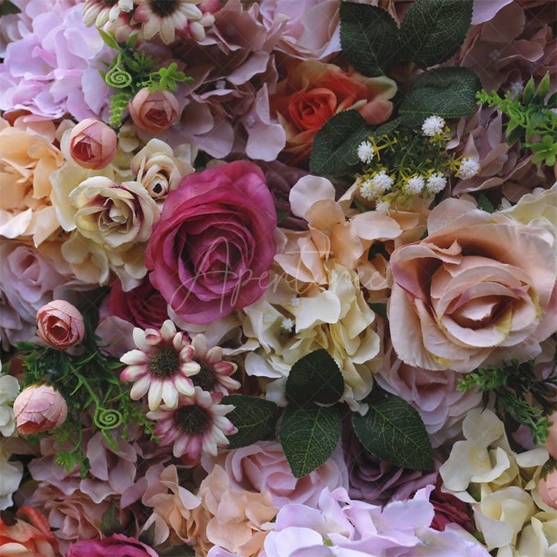 Aperturee - Aperturee Colorful Luxury Artificial Flower Panels Party Decor