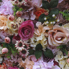 Aperturee - Aperturee Colorful Luxury Artificial Flower Panels Party Decor