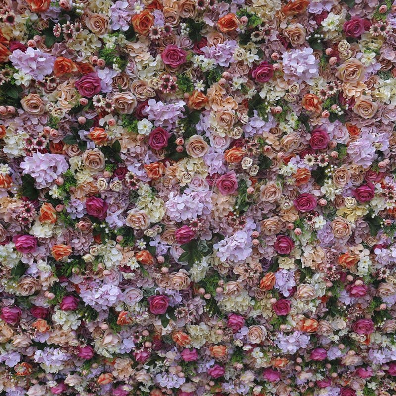 Aperturee - Aperturee Colorful Luxury Artificial Flower Panels Party Decor