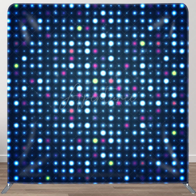 Aperturee - Aperturee Colorful Neon Sequin Glitter Dance Fabric Backdrop