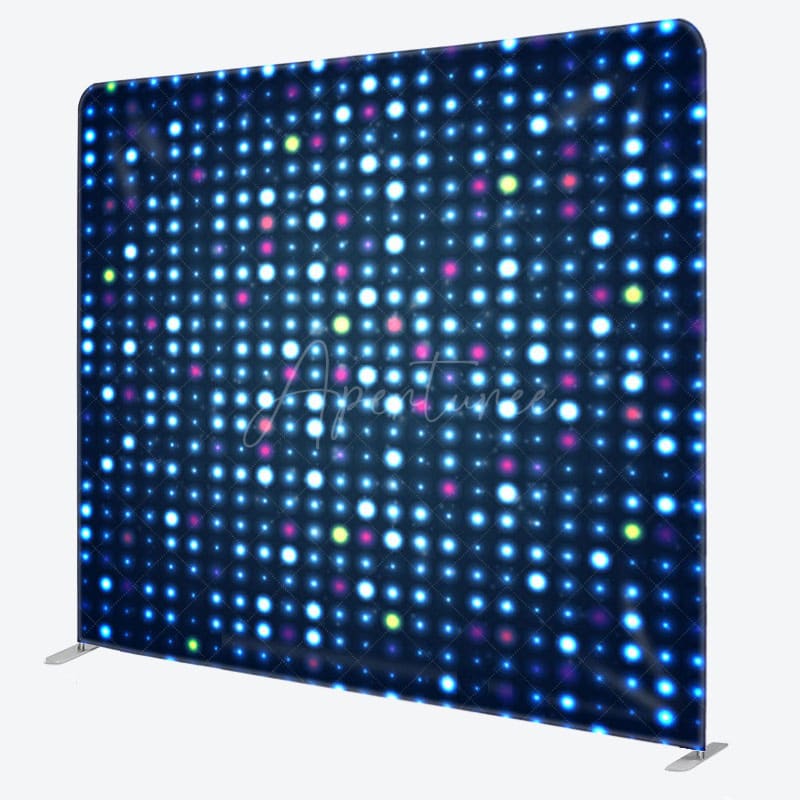 Aperturee - Aperturee Colorful Neon Sequin Glitter Dance Fabric Backdrop