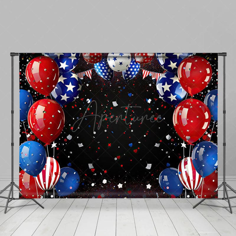 Aperturee - Aperturee Colorful Ribbons Celebration Holiday Photo Backdrop