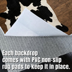Aperturee - Aperturee Cow Shape Carpet Fabric Floor Backdrop For Photo