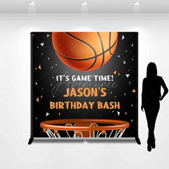 Aperturee - Aperturee Custom Basketball Game Time Boy Birthday Backdrop