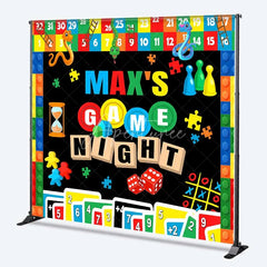 Aperturee - Aperturee Custom Birthday Backdrop Game Night Board Games Dice and Cards Party Decoration
