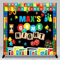 Aperturee - Aperturee Custom Birthday Backdrop Game Night Board Games Dice and Cards Party Decoration