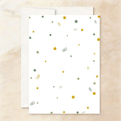 Aperturee - Aperturee Set of 20 Custom Dino Four Birthday Invitation Cute Dinosaur Party Card with Tropical Leaves and Confetti
