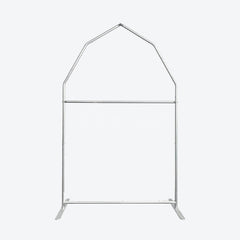 Aperturee - Aperturee Custom Name Wooden Blue Farm Barn Door Arch Backdrop
