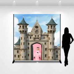 Aperturee - Aperturee Custom Photo Castle Cartoon Sky Birthday Backdrop