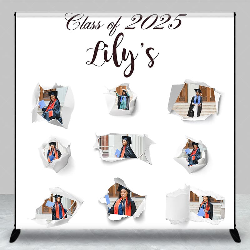 Aperturee - Aperturee Custom Photos Simple Congras Graduation Backdrop