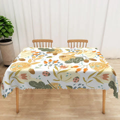 Aperturee - Aperturee Cute Ladybug and Leaf Tablecloth Colorful Insect Garden Theme for Kids Birthday Party or Spring Picnic
