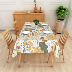 Aperturee - Aperturee Cute Ladybug and Leaf Tablecloth Colorful Insect Garden Theme for Kids Birthday Party or Spring Picnic