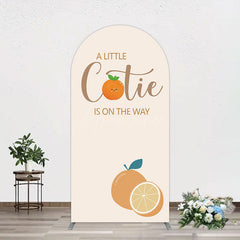 Aperturee - Aperturee Cutie On The Way Baby Shower Party Arch Backdrop