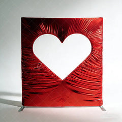 Aperturee - Aperturee Cutout Heart Shape Frame Love Wall Heart-shaped Stand Metal Stand for Wedding Decor