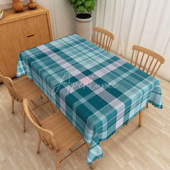 Aperturee - Aperturee Dark and Light Green Checkered Rectangle Tablecloth for St. Patrick’s Day or Spring Party Decor