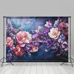 Aperturee - Aperturee Dark Color Flowers Fine Art Photography Backdrop
