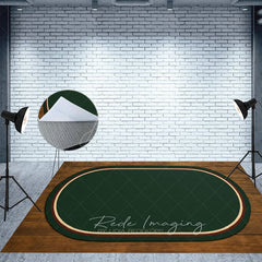 Aperturee - Aperturee Dark Green Carpet Fabric Floor Backdrop For Photo